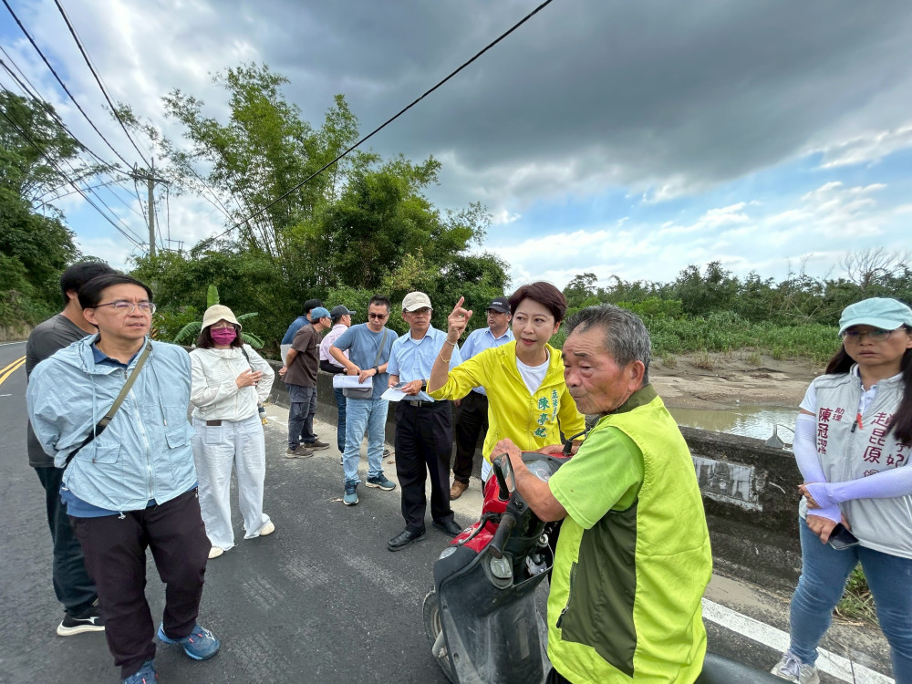 台南白河嘉宏橋淹水問題待解立法委員陳亭妃推 4 項措施爭中央資源