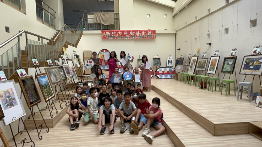 藝術教育向下扎根　2025新竹市行動藝術館巡迴展第二站陽光國小登場