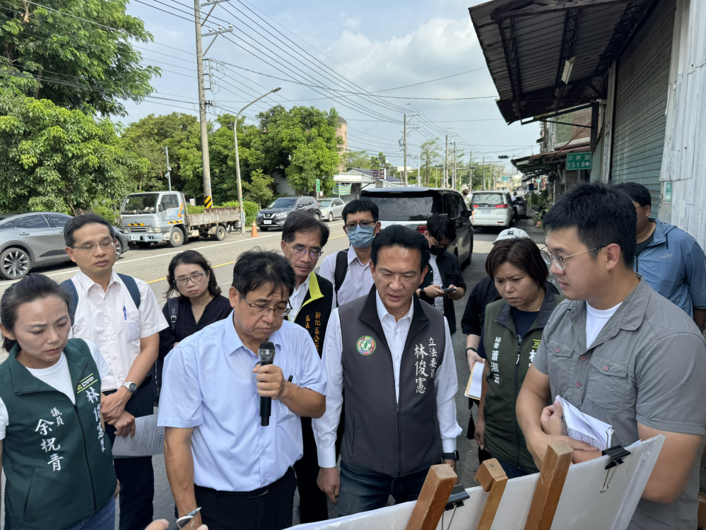 立法委員林俊憲力促新化排水建設經費儘速核定