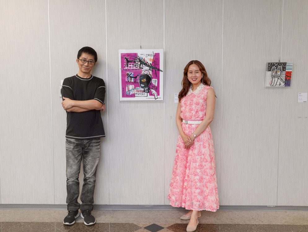 線性敘事轉譯　塗鴉大師戴明德即日起中醫大藝廊展出24幅創作