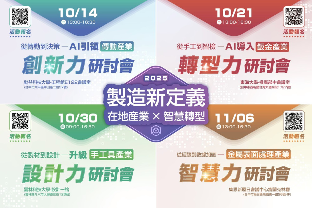 金屬中心《製造新定義》研討會起跑 引爆產業智慧轉型革命