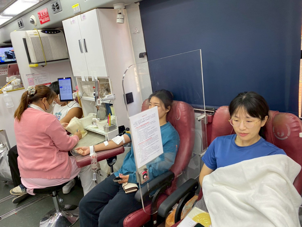 金大捐血傳愛 捲袖傳遞助人精神