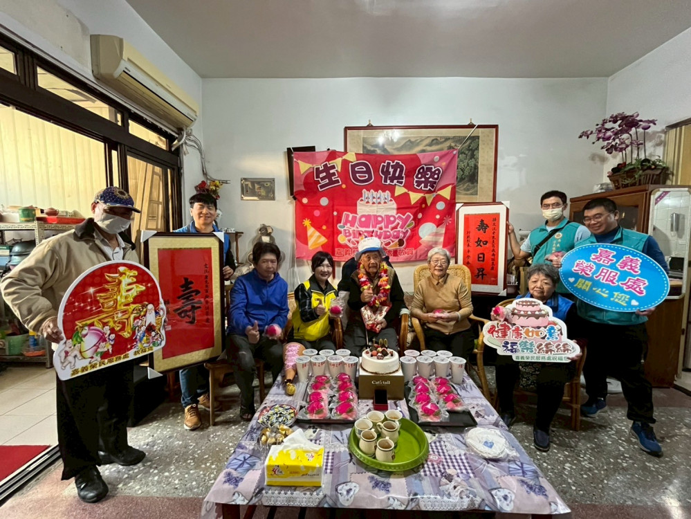 嘉義百歲榮民孫伯伯紀壽 提醒替代役傳承愛國精神報效國家