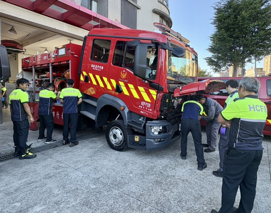 精進維護強化戰力　竹市消防局辦理各分隊消防裝備評核