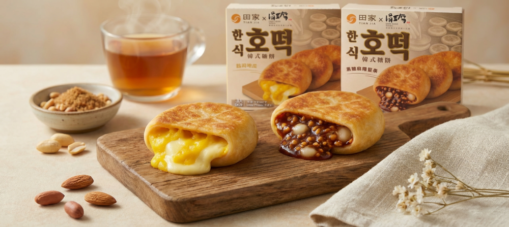 主打氣炸加熱即食、甜鹹雙線搶年終商機 韓式糖餅買一送一搶市