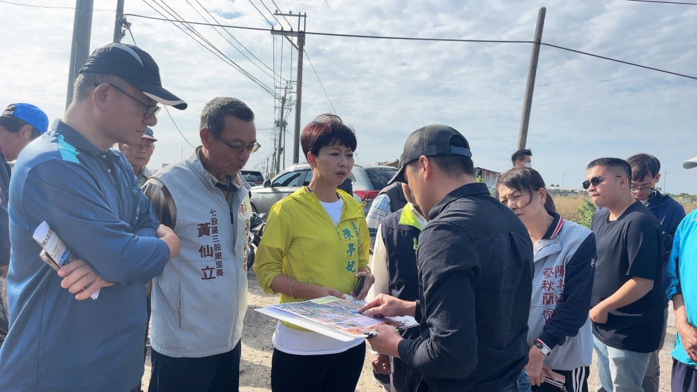 陳亭妃會勘大塭寮排水工程　要求明年汛前完成滯洪池並提升抽水量能