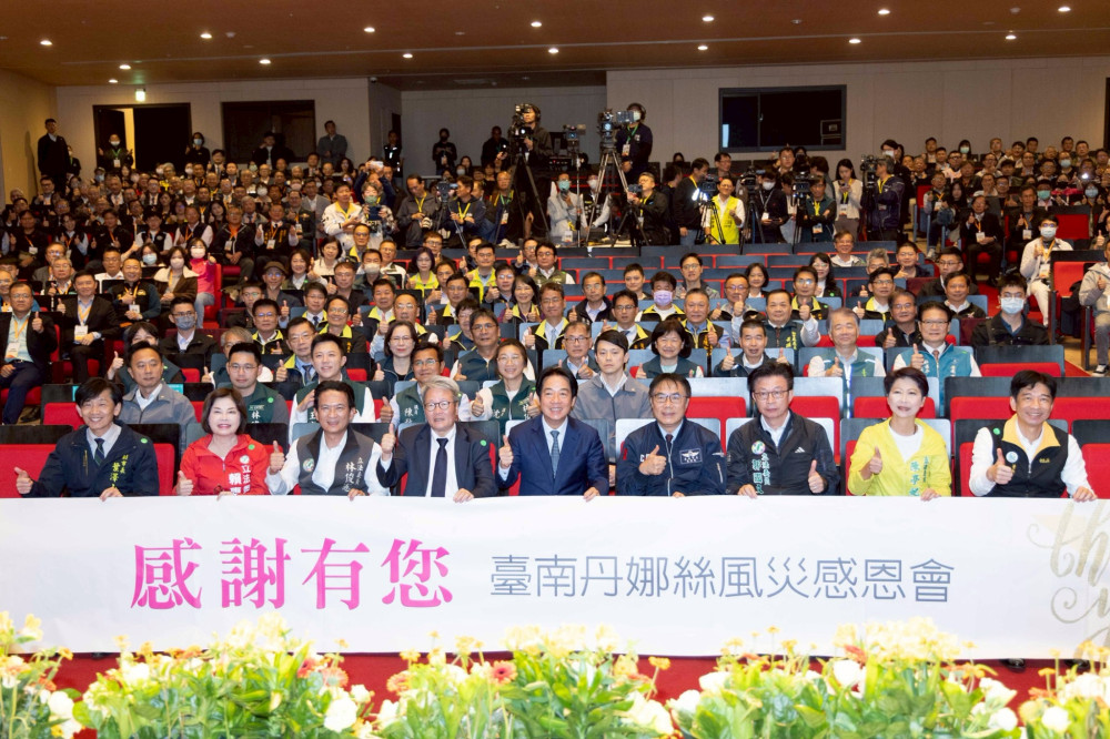 跨縣市、跨領域協力重建 賴清德總統高度肯定台南救災團隊貢獻