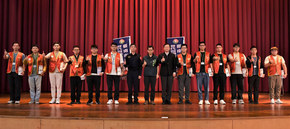  臺南市替代役備役治安維護組役男演訓登場