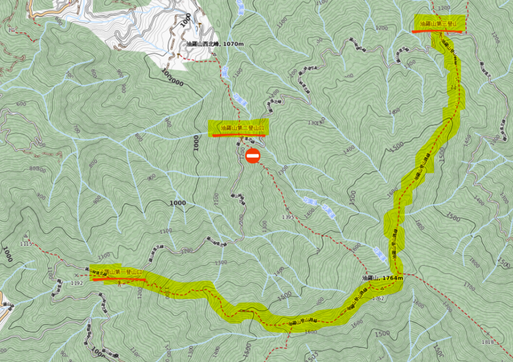 油羅山第2登山口暫停開放　林保署新竹分署租地進行林業經營伐採
