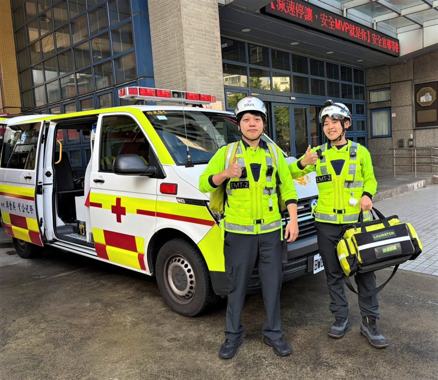 關鍵時刻、守護生命      竹市消防員及家屬成功救援失去生命徵象患者