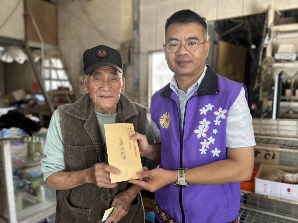 花蓮榮服處感謝各界愛心 捐助關懷0923光復受災退除役官兵眷屬
