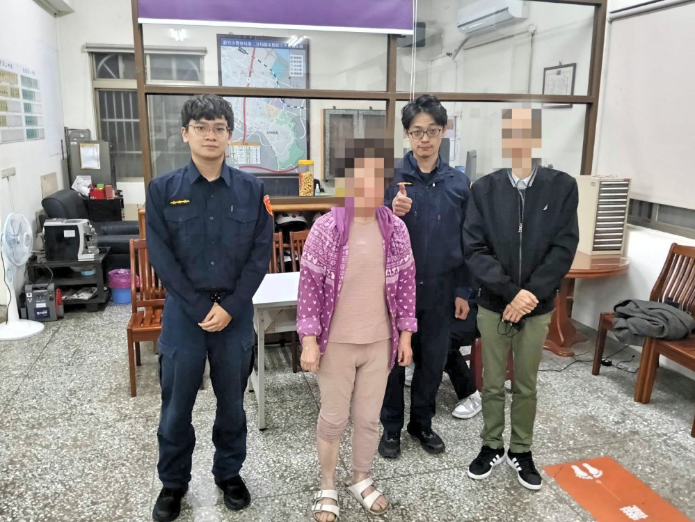 失智老人迷失在外　竹市警二分局跨轄協尋成功救援走失長者