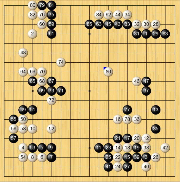 混水摸魚-圍棋棋局欣賞（黑白子/觀戰）