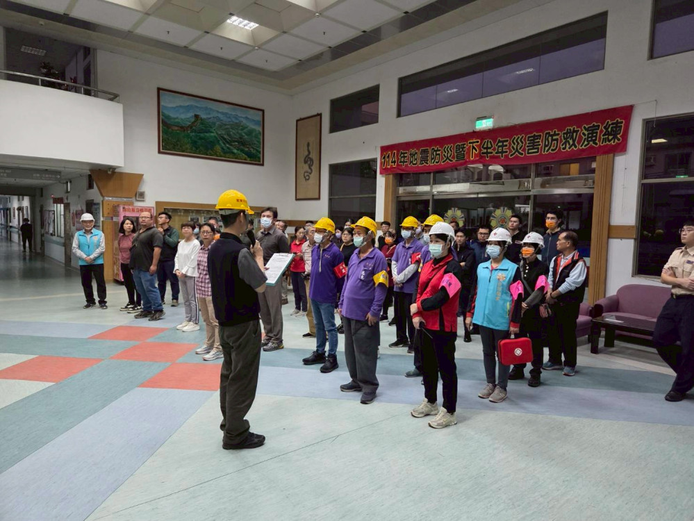 白河榮家晚間自衛消防演練 強化全體災害應變能力