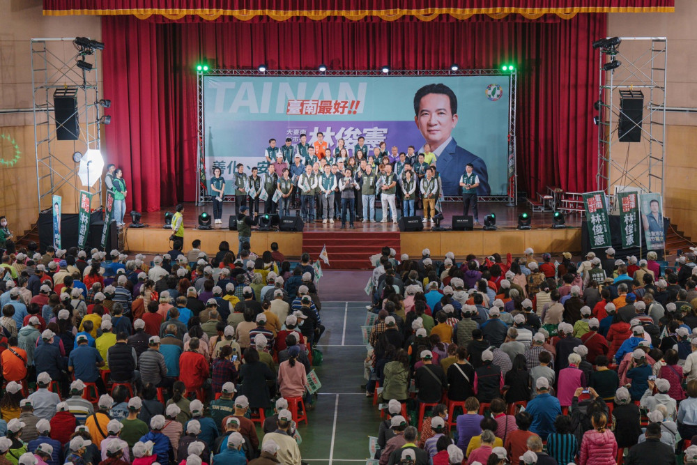 黃偉哲力挺交棒意味濃 林俊憲善化後援會湧3千人 擘劃「中台南副都心」