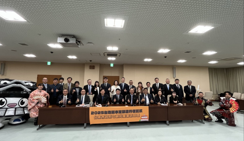 航線架橋！臺南熊本直航首航 政企協力開啟雙邊交流新頁