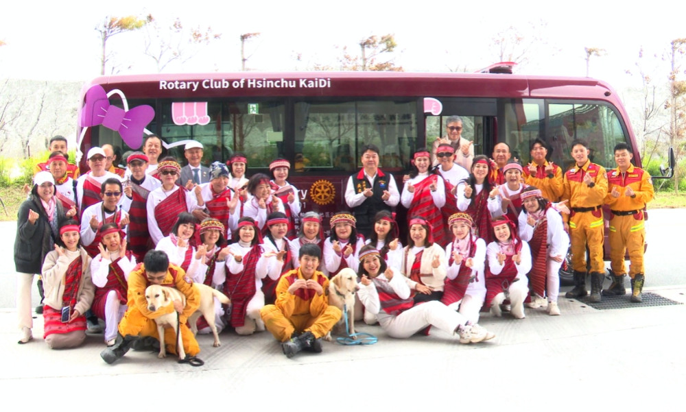 守護花蓮消防救災暨公共安全　新竹凱蒂扶輪社捐贈特種搜救隊中型巴士