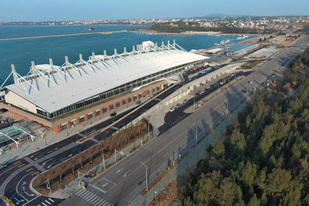 金門港旅運中心整備作業持續推進 試營運順延2/3登場