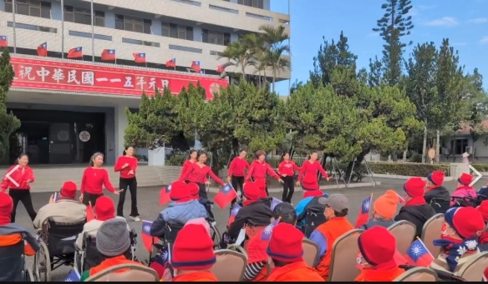 佳里榮家元旦升旗暨有氧健走 迎接嶄新開始