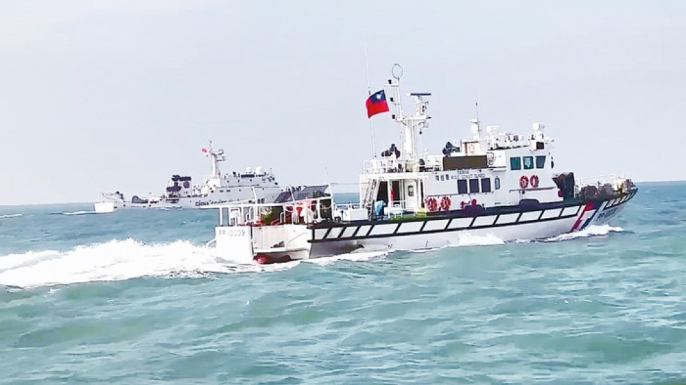 中國4海警船闖金門水域 海巡監控驅離