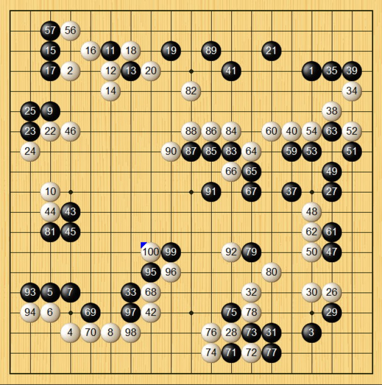 窮寇莫追-圍棋棋局欣賞（黑白子/觀戰）