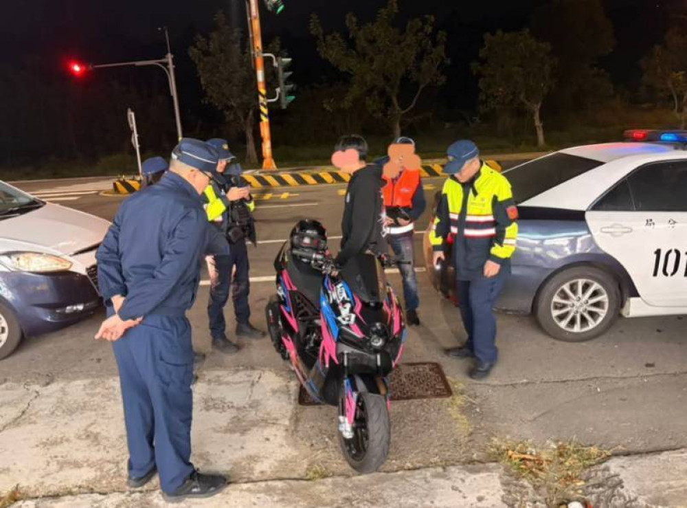 竹縣新湖警分局強勢拘捕3名飆車主嫌　年度取締違規破3000件