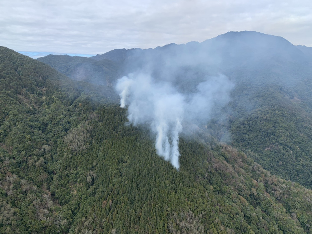 公私協力迅速撲滅高山森林火災　林保署新竹分署呼籲乾季入山防火