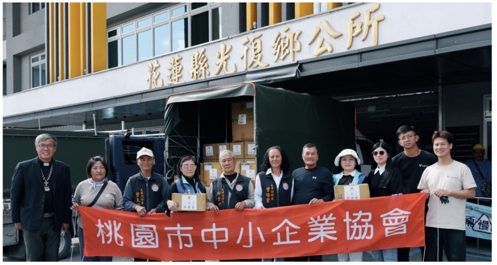 桃園企業與民間平台支援花蓮光復鄉中後期民生需求　啟動冬季保暖與防疫支援