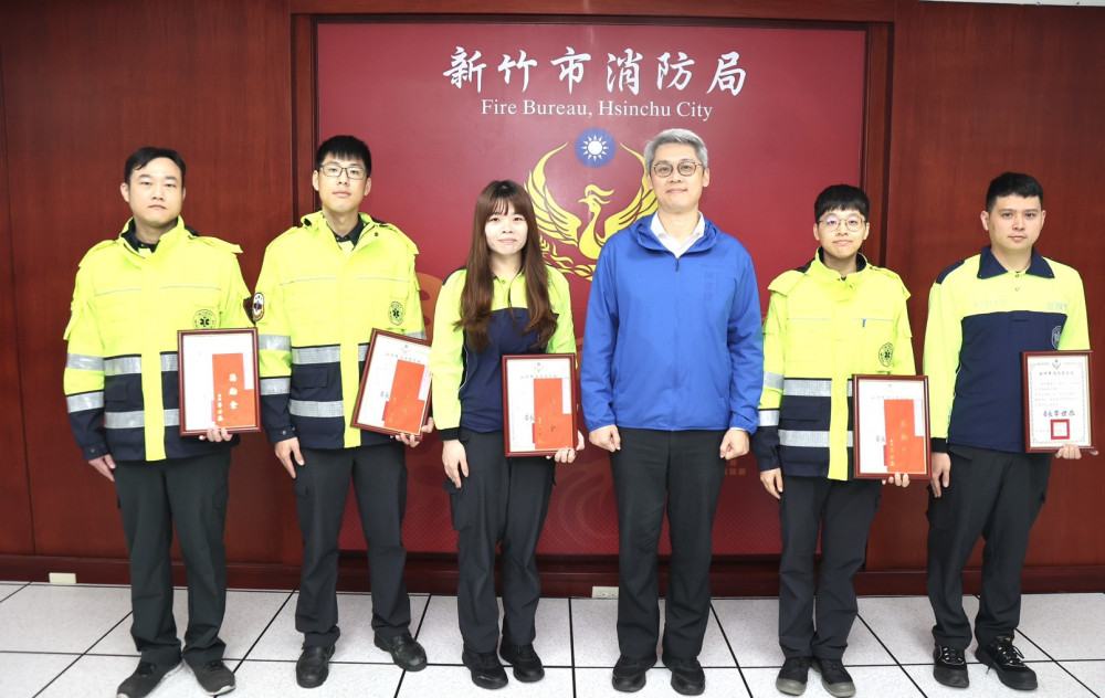 66歲男OHCA獲救出院　竹市消防局跨分隊同步合作即時成功搶命