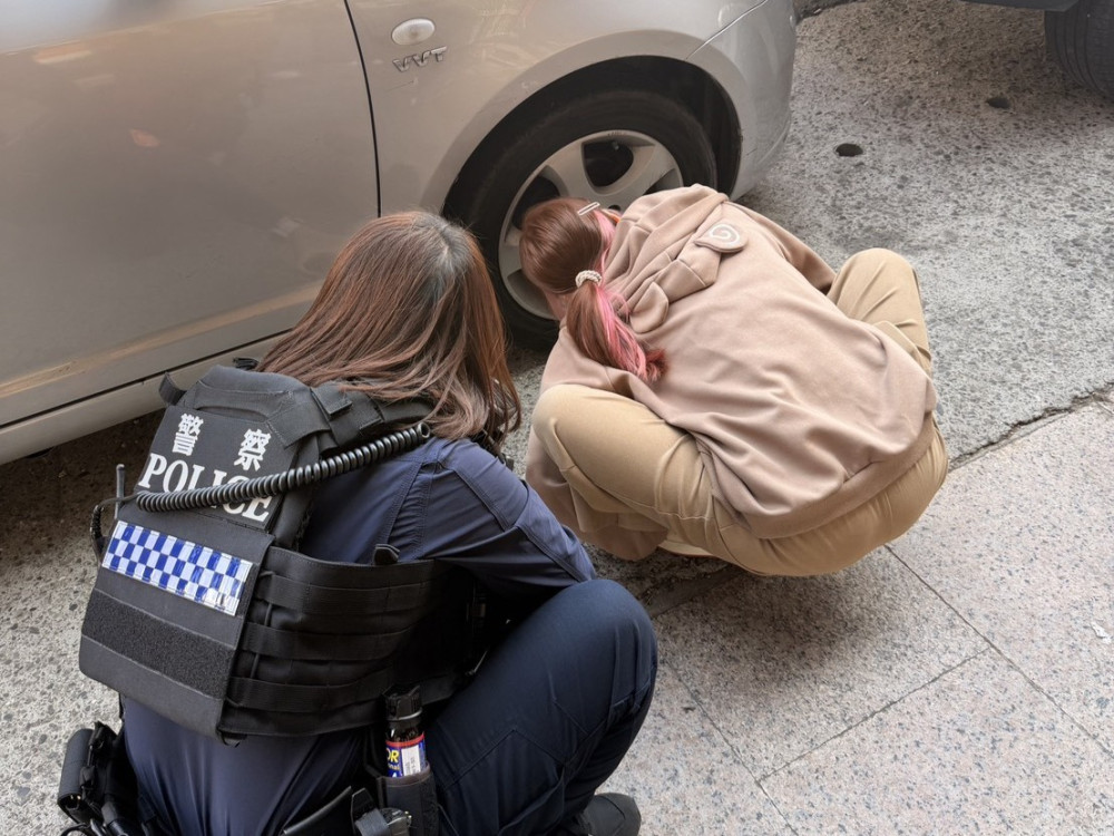 肉泥誘捕成功！岡山警春節救出受困可愛「初一」