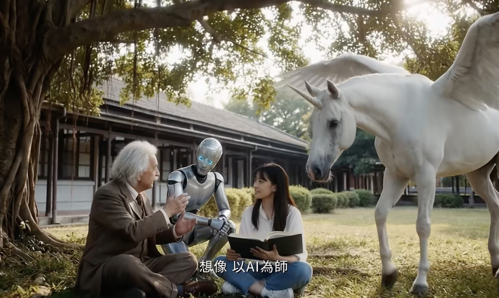 愛因斯坦、飛行船現身校園！東海「百分百AI生成」形象大片曝光