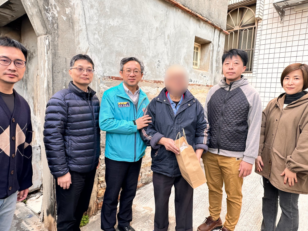 金門落實在地安養 歲末探訪獨居長者傳遞溫情