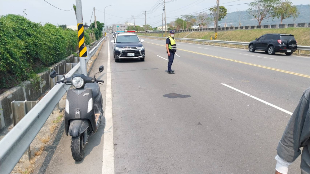 犬隻闖路釀交通意外  岡山警方釐清責任中