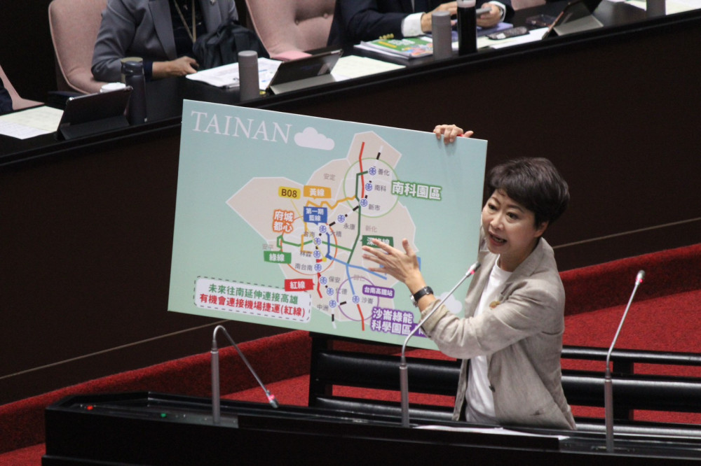 打破台南捷運僵局！陳亭妃立院質詢奏效，藍線一期力拚 10 月順利發包