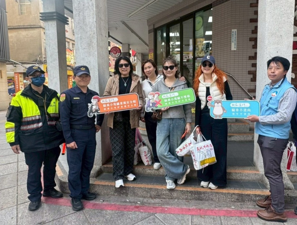 金門落實微型電動二輪車聯合稽查  強化交安宣導