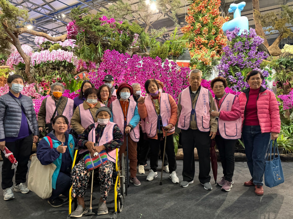 白河榮家蘭展微旅行 住民賞心悅目心花怒放