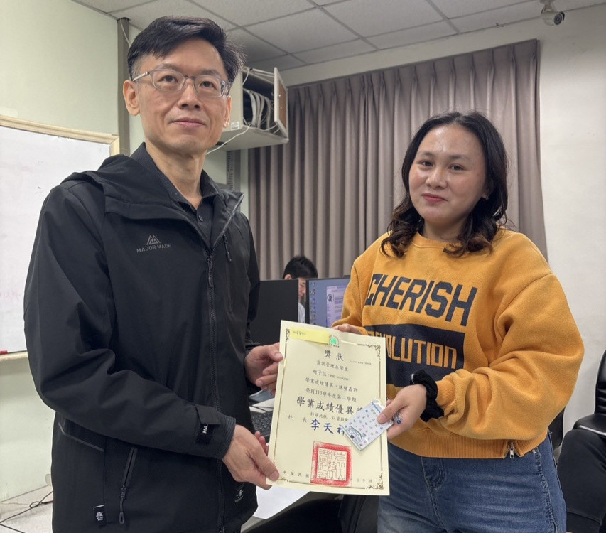 崑山科大資管系表揚產攜優秀僑生 產學並進展實力 