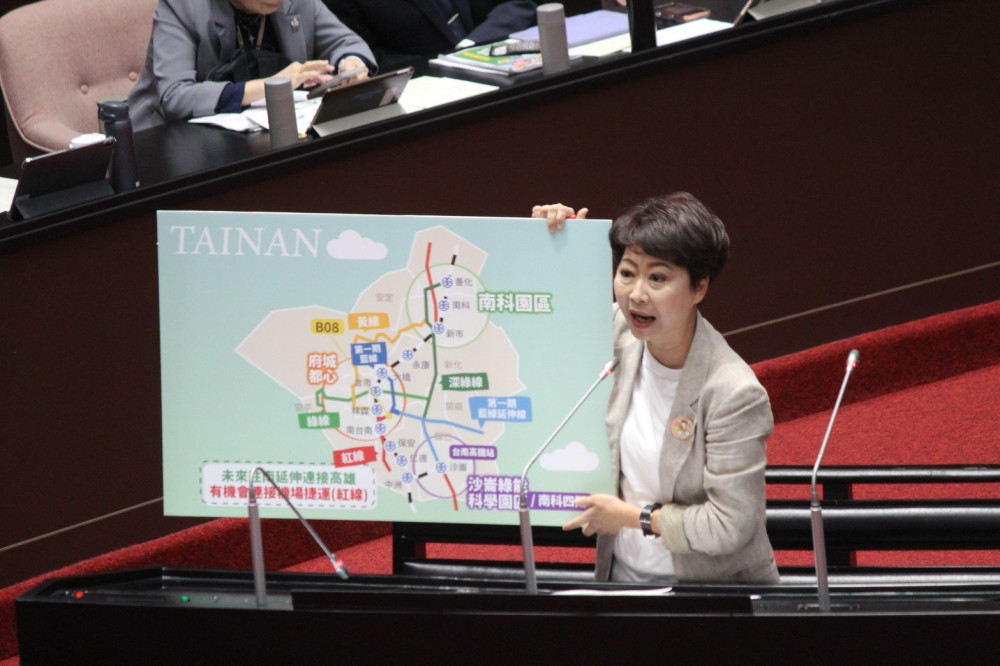 打破台南捷運僵局！陳亭妃立院質詢奏效，藍線一期力拚 10 月順利發包