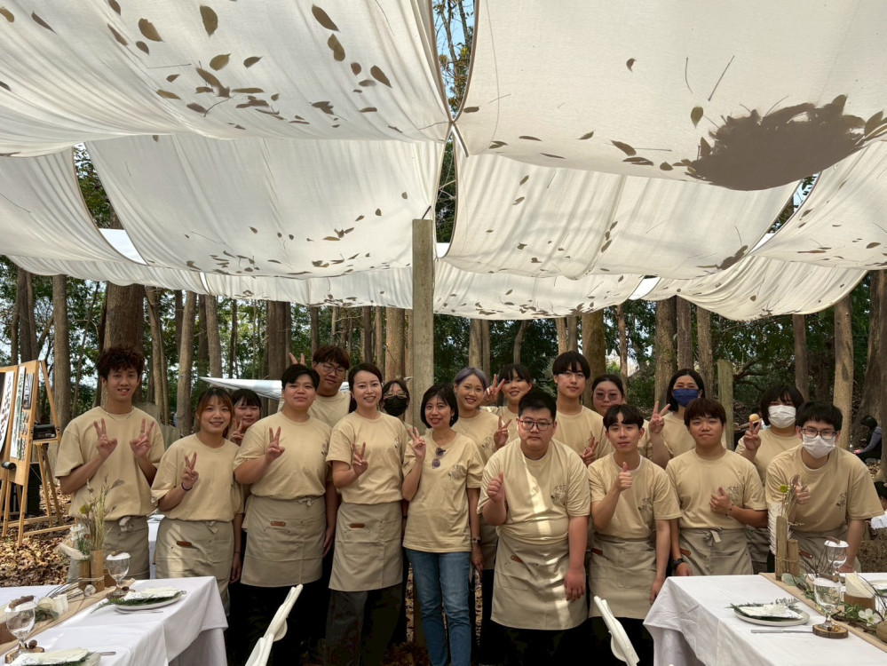 崑山科大餐飲系再參與灰熊綠展集 打造森林饗宴創意餐會
