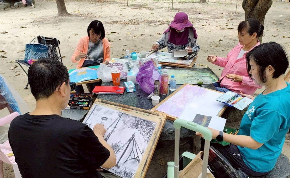 探索永康親子公益寫生競賽登場 以彩筆共享歡樂溫馨