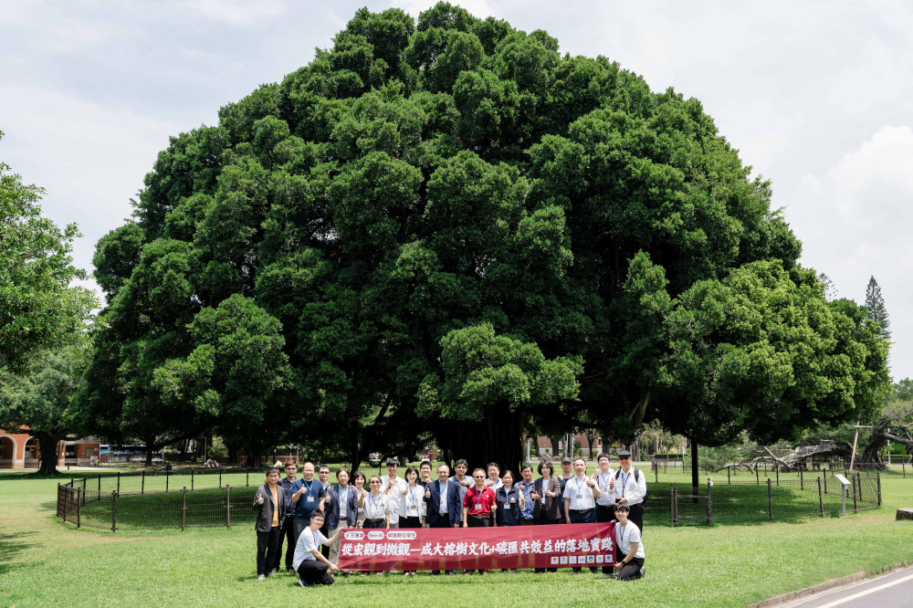 成大百年榕樹數位孿生碳匯成果發表 打造校園淨零示範場域