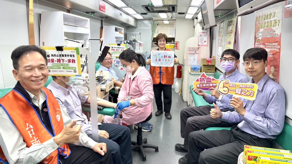台電台南區處公益捐血 同仁踴躍獻愛心