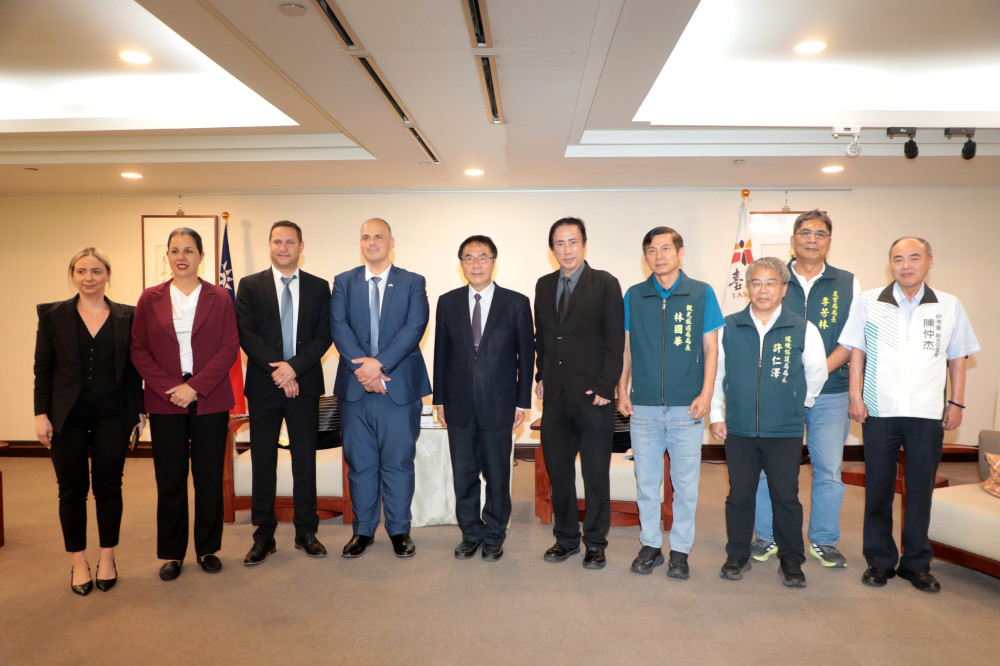 臺南深化城市外交　與以色列分享永續與科技治理經驗