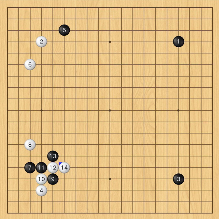 白棋以實地領先優勢中盤獲勝（黑白子/觀戰）