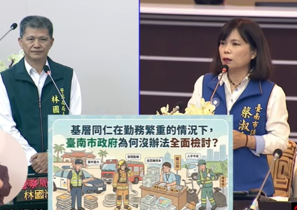 台南市議員蔡淑惠最後一次總質詢感性告別 從政32年盼制度更健全