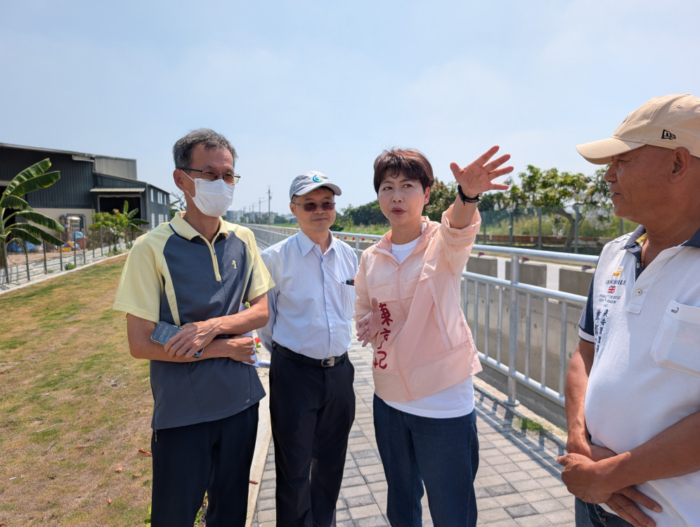 爭取3千萬元改善海寮分線立法委員 陳亭妃推動安南水圳綠廊建設