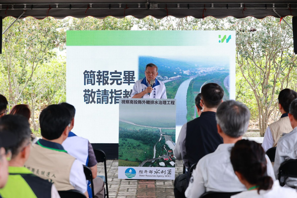 卓榮泰視察外轆排水 投縣爭取貓羅溪真疏濬