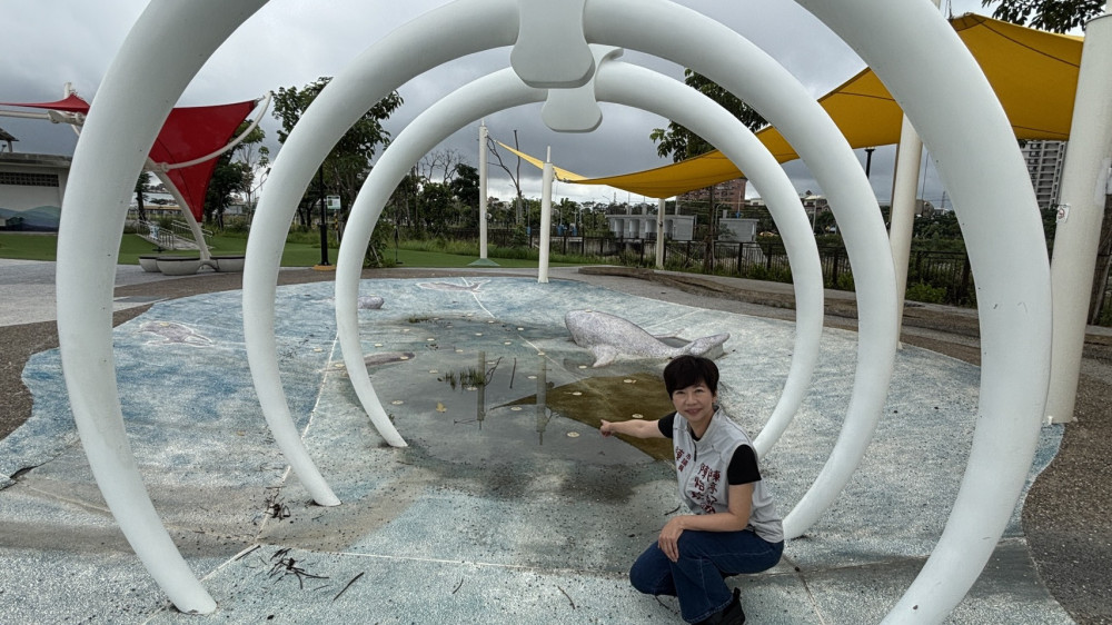 台南市議員陳怡珍質詢聚焦民生建設　促台江地景公園親水設施6月底啟用