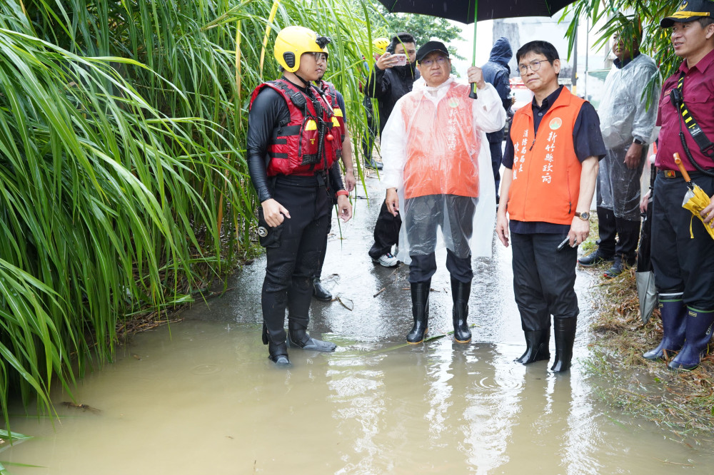 強降雨突襲　新竹縣長楊文科視察竹縣災情並指示全力救災