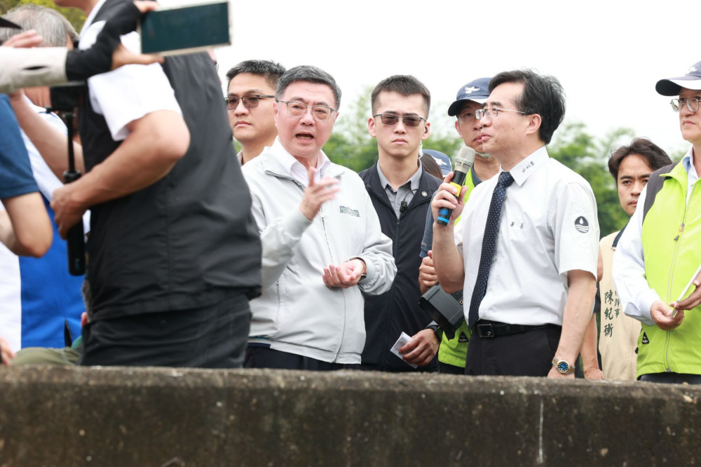 卓榮泰視察外轆排水 投縣爭取貓羅溪真疏濬